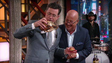 5 Of The Weirdest Things Stephen Colbert's Eaten On The Late Show
